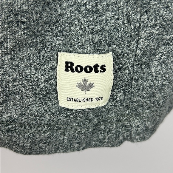 Roots Casual Tartan Plaid Beaver Short Sleeve Crew Neck Tee XL Heather Grey - Picture 9 of 11